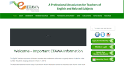Desktop Screenshot of etawa.org.au