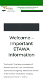 Mobile Screenshot of etawa.org.au